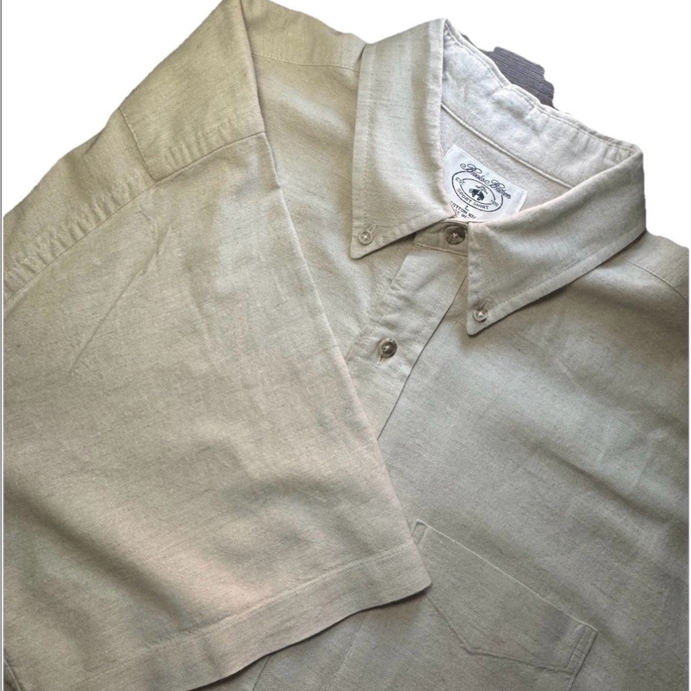 Vintage Brooks Brothers Men’s XL Linen Cotton Button Down Made in USA